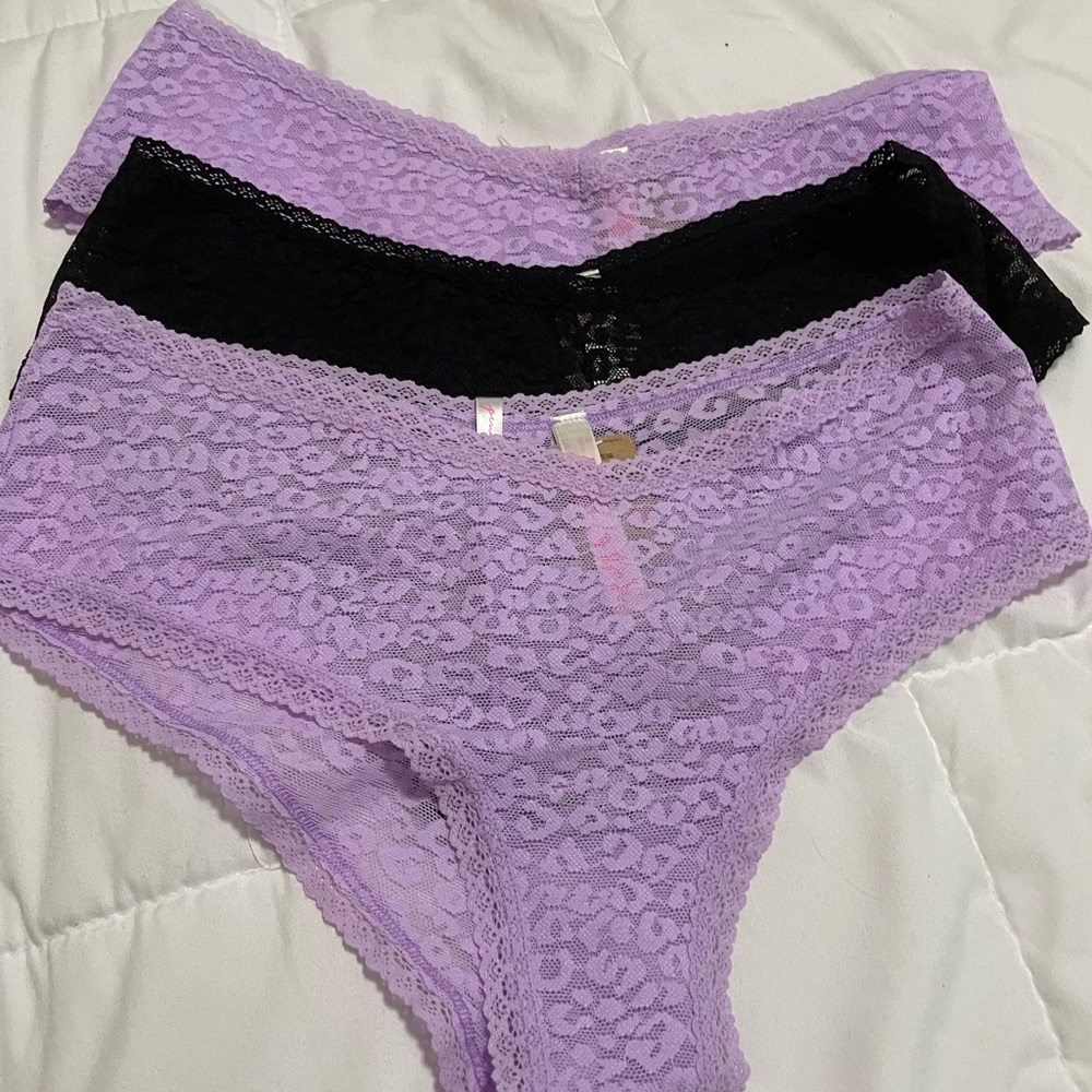 Victoria’s Secret Pink Lace Panties. Set of 3. NWT